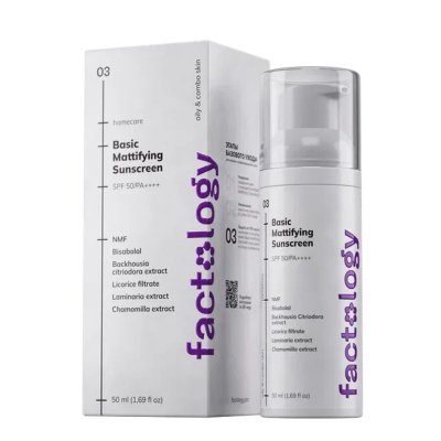 Factology Базовый матирующий солнцезащитный крем SPF 50+ 50мл